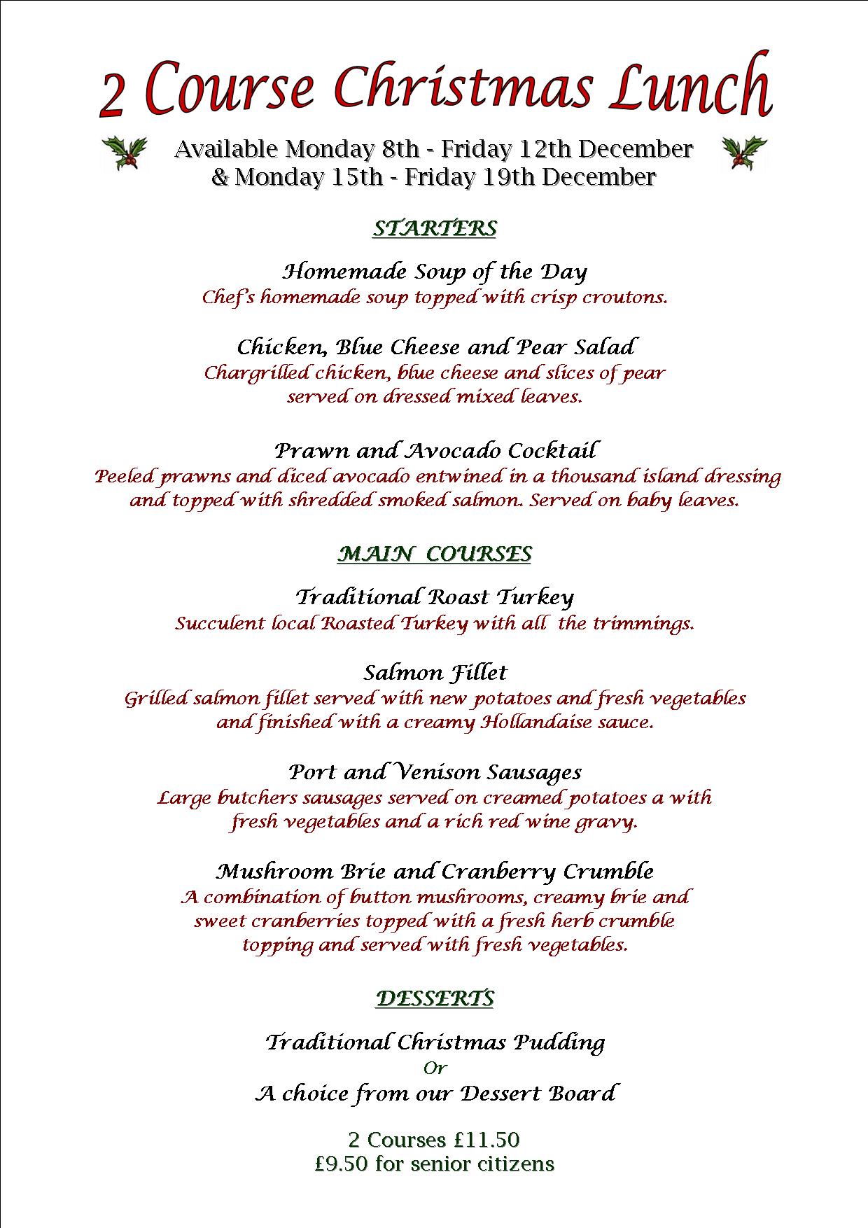 2 Course Christmas Lunch Menu The Brewers Arms 2-course-christmas-lunch-menu-the-brewers-arms
